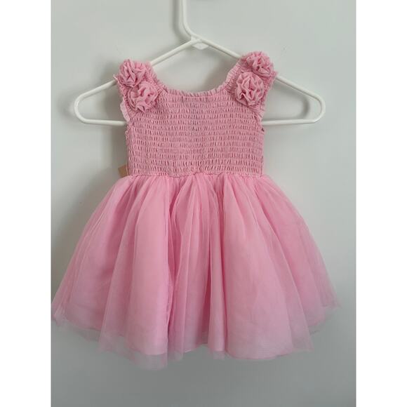 NANETTE LEPORE Pink Rose Tulle Dress - Size 18M NWT - Picture 7 of 8